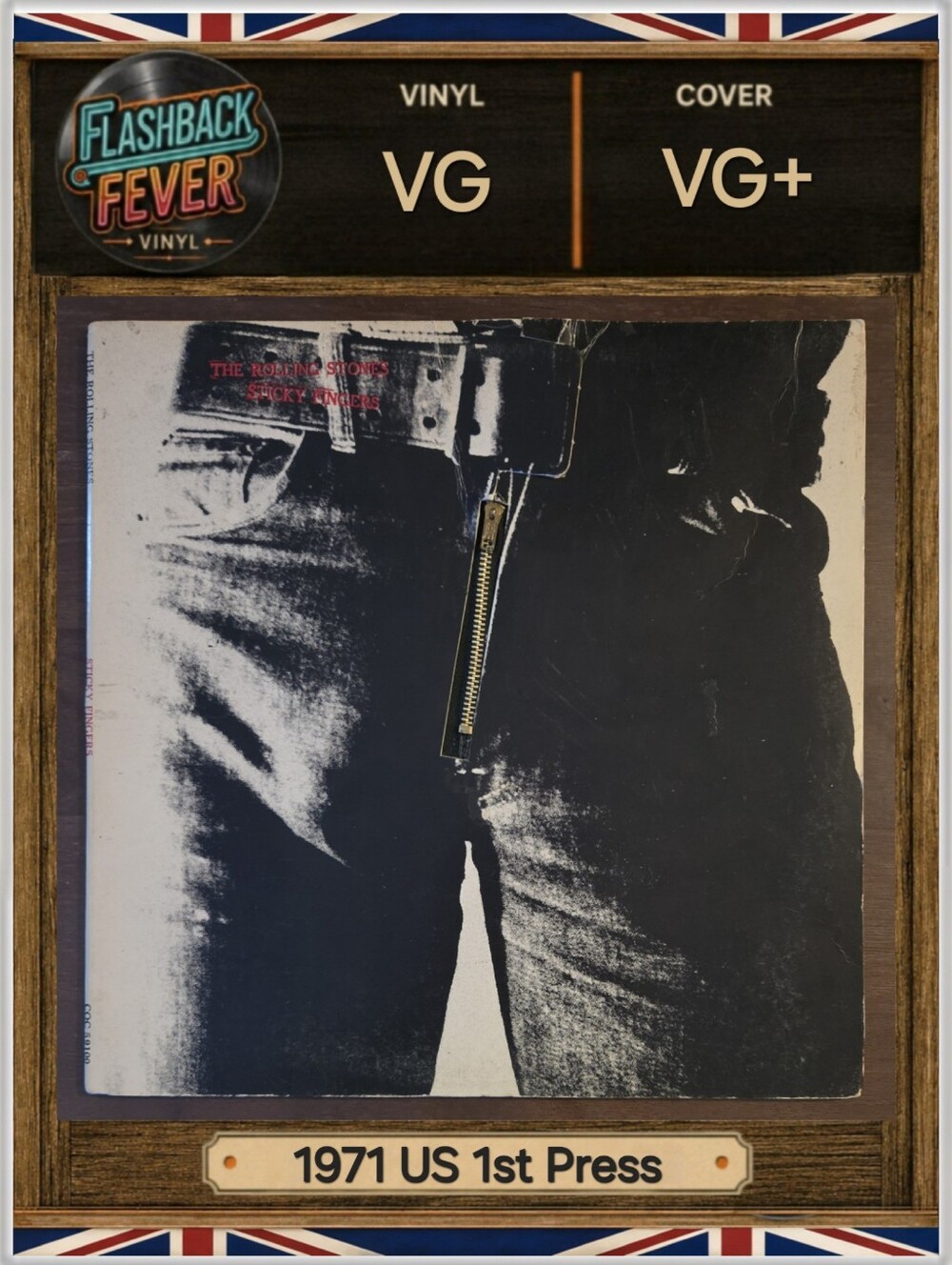 THE ROLLING STONES•Sticky Fingers•Apr 30, 1971 US (#COC 59100)Zipper Cov•Philips - Picture 3 of 13